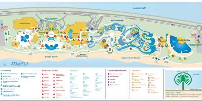 Carte de Atlantis de Dubaï