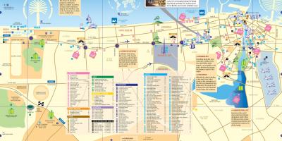 Carte du centre-ville de Dubaï