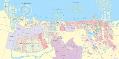 La carte de Dubai zone