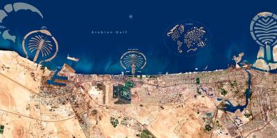 Carte Satellite de Dubaï