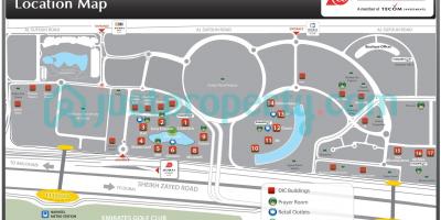 La carte de Dubai internet city