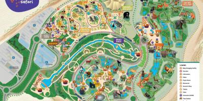 La carte de Dubai zoo