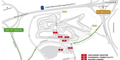 La carte de Dubai motor city