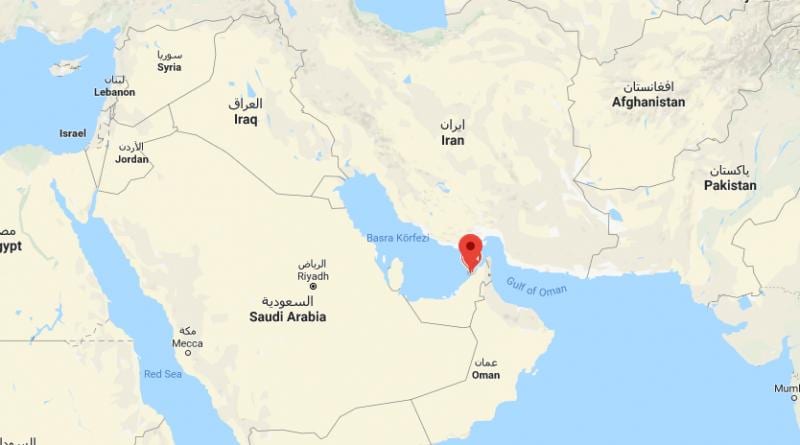 Dubai localisation sur une carte du monde