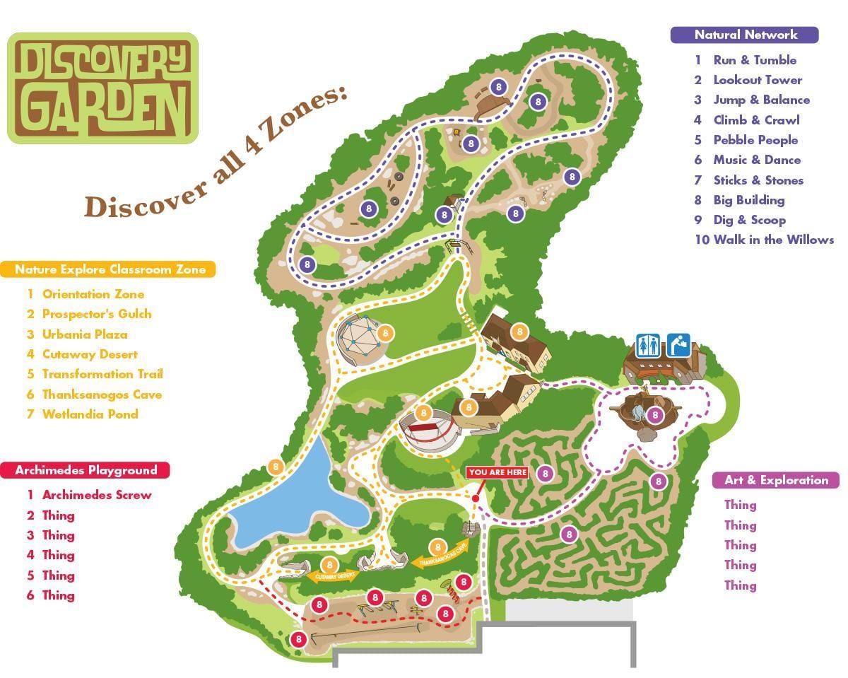 Découverte des Jardins de l'emplacement de la carte