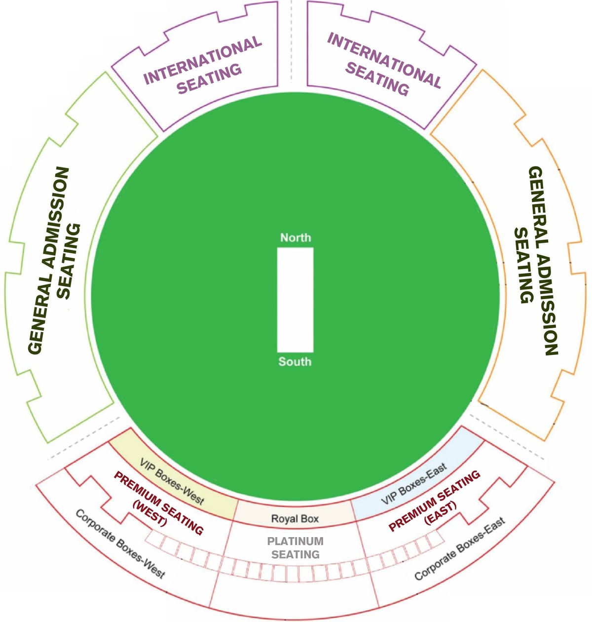 Dubaï stade de cricket carte de localisation