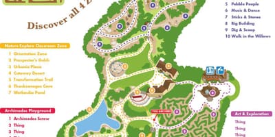 Découverte des Jardins de l'emplacement de la carte