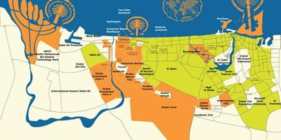 Dubai carte des îles