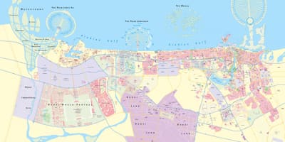 Carte de la Route de Dubaï