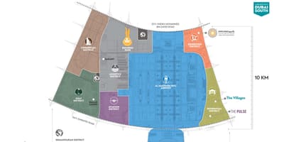 Dubaï sud de l'emplacement de la carte