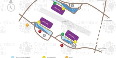 Carte de l'aéroport de Dubaï