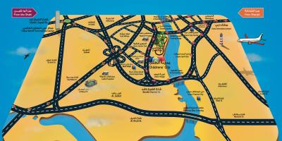 Carte de la cité des Enfants de Dubaï